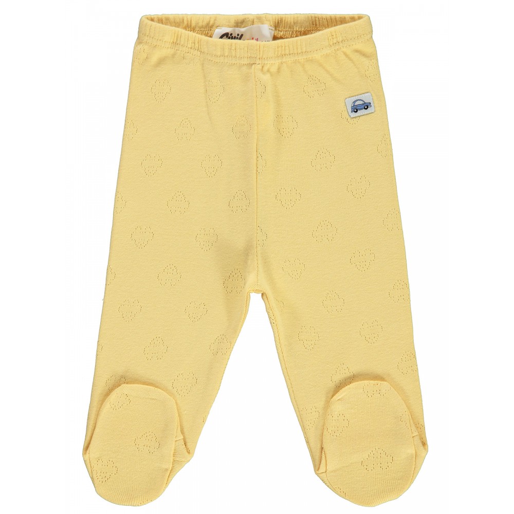 Wholesale - Civil Baby - Soft Yellow - Baby-Baby Bottoms-56-62-68 Month(1-1-1) 3 Pieces