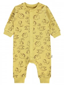 Wholesale - Civil Baby - Soft Yellow - Baby-Overalls-68-74-80 (1-1-1) 3