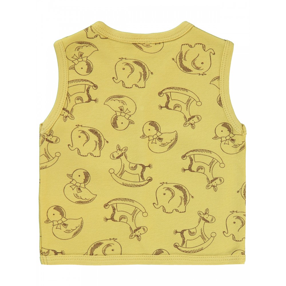 Wholesale - Civil Baby - Soft Yellow - Baby-Waistcoat-68-74-80-86 Month (1-1-1-1) 4