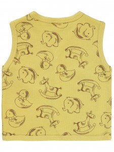 Wholesale - Civil Baby - Soft Yellow - Baby-Waistcoat-68-74-80-86 Month (1-1-1-1) 4