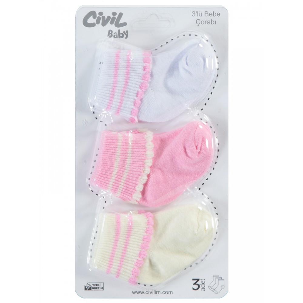 Wholesale - Civil Baby - Standard - Baby-Socks Sets-S Size (Of 12) 12 Pieces