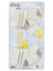 Wholesale - Civil Baby - Standard - Baby-Socks Sets-S Size (Of 12) 12 Pieces