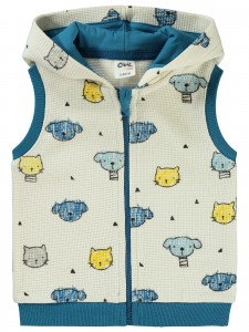 Wholesale - Civil Baby - Stone - Baby-Waistcoat-68-74-80-86 Size (1-1-2-2) 6