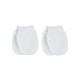 Wholesale - Civil Baby - White - -Baby Mittens-S Size (Of 6) 6 Pieces