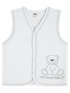 Wholesale - Civil Baby - White - -Vest-68-74-80-86 Month (1-1-1-1) 4 Pieces