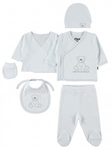 Wholesale - Civil Baby - White - Baby-Snapsuit Sets-50 Month (Of 4) 4 Pieces