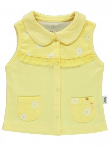 Wholesale - Civil Baby - Yellow - -Vest-62-68-74-80-86 Month (1-1-1-1-1) 5 Pieces