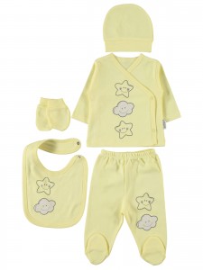 Wholesale - Civil Baby - Yellow - Baby-Snapsuit Sets-50 Month (Of 4) 4