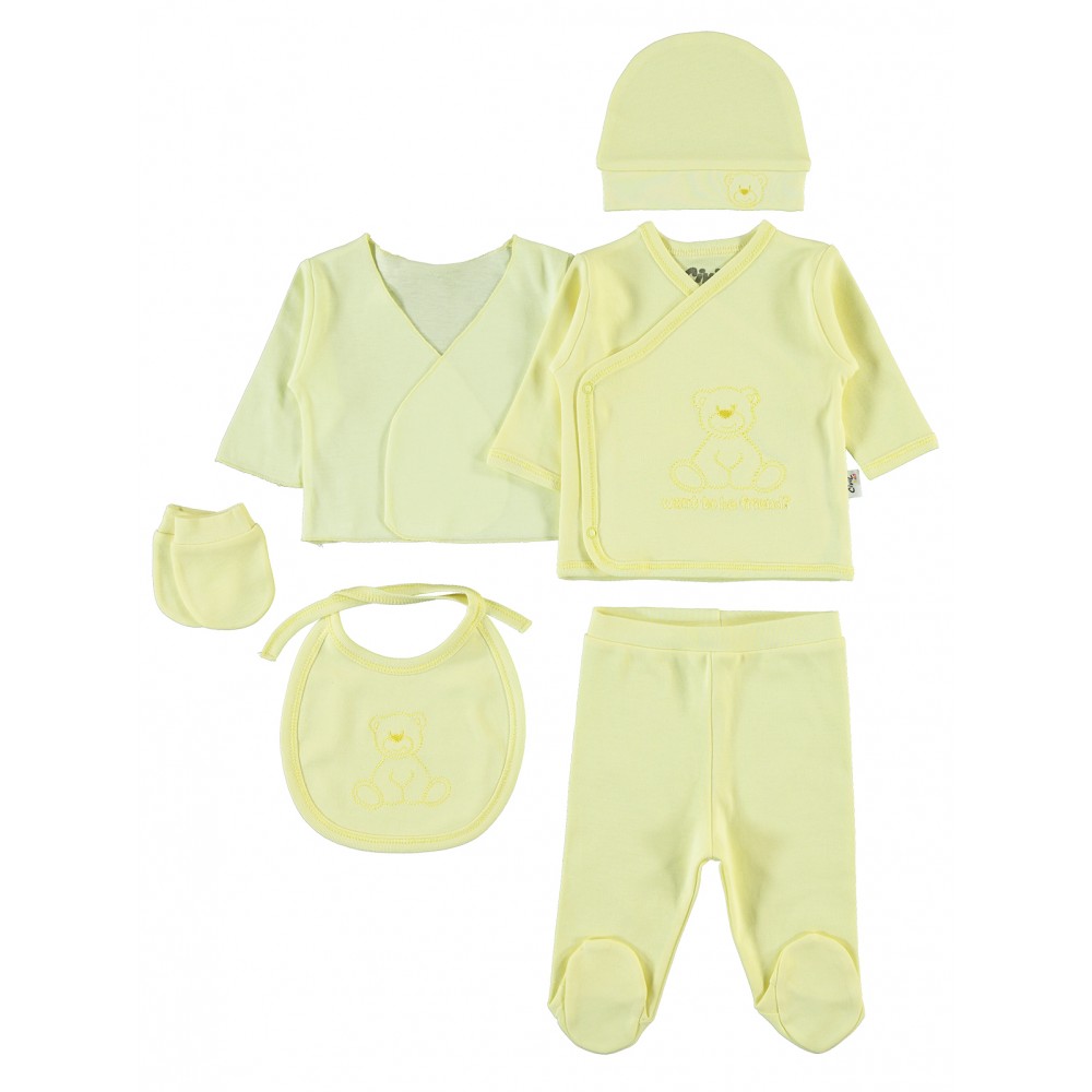 Wholesale - Civil Baby - Yellow - Baby-Snapsuit Sets-50 Month (Of 4) 4