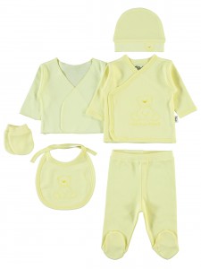 Wholesale - Civil Baby - Yellow - Baby-Snapsuit Sets-50 Month (Of 4) 4