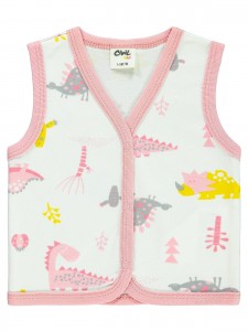 Wholesale - Civil Baby - powder - -Vest-56-62-68-74 (1-1-1-1) 4 Pieces