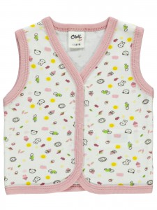 Wholesale - Civil Baby - powder - -Vest-56-62-68-74 (1-1-1-1) 4 Pieces