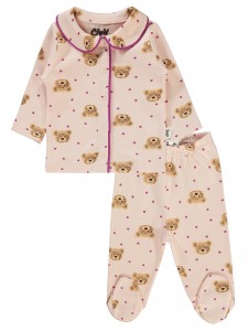 Wholesale - Civil Baby - powder - Baby-Pajamas Set-56-62-68 Month(1-1-1) 3