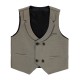 Wholesale - Civil Boys - Beige - Boy-Waistcoat-10-11-12-13 Year  (1-1-1-1) 4 Pieces