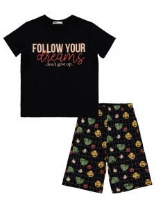 Wholesale - Civil Boys - Black - Boy-Pajamas Set-10-11-12-13 Year  (1-1-1-1) 4