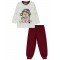 Wholesale - Civil Boys - Burgundy - -Pajama Set-2-3-4-5 Year (1-1-1-1) 4 Pieces