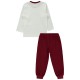 Wholesale - Civil Boys - Burgundy - -Pajama Set-2-3-4-5 Year (1-1-1-1) 4 Pieces