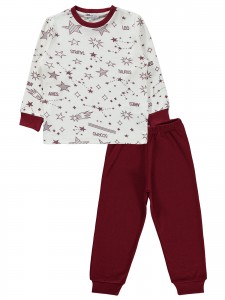 Wholesale - Civil Boys - Burgundy - Boy-Pajamas Set-2-3-4-5 Year (1-1-1-1) 4