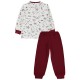 Wholesale - Civil Boys - Burgundy - Boy-Pajamas Set-2-3-4-5 Year (1-1-1-1) 4