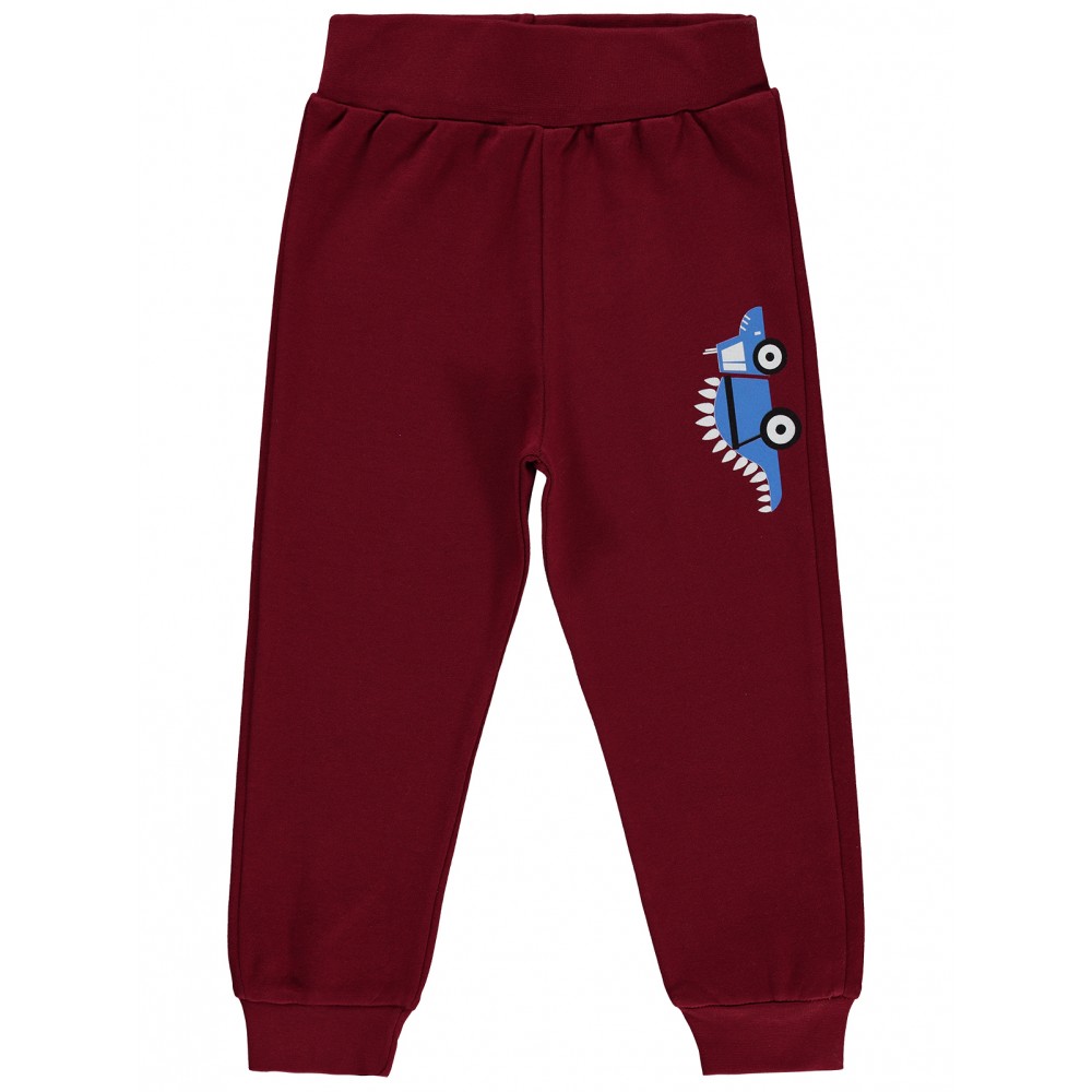 Wholesale - Civil Boys - Burgundy - Boy-Track Pants-2-3-4-5 Year (1-1-1-1) 4 Pieces