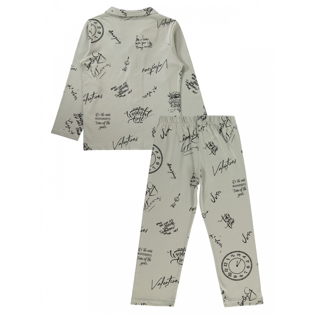 Wholesale - Civil Boys - Grey - Boy-Pajamas Set-10-11-12-13 Year  (1-1-1-1) 4