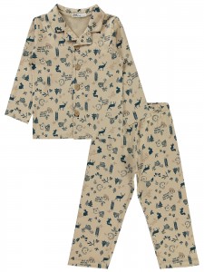 Wholesale - Civil Boys - Stone - Boy-Pajamas Set-2-3-4-5 Year (1-1-1-1) 4