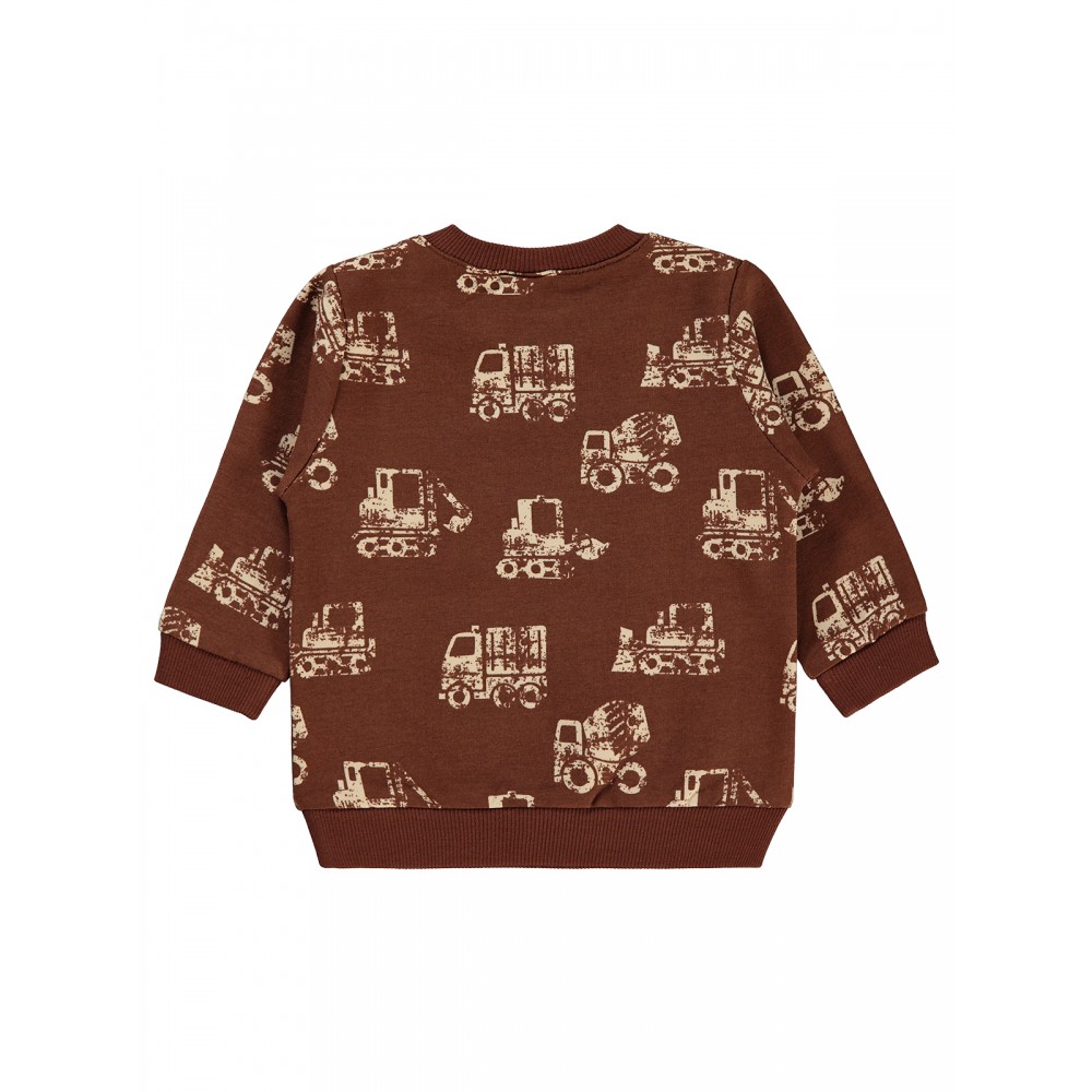 Wholesale - Civil Baby - Brown - Baby-Sweatshirt-68-74-80-86 Size (1-1-2-2) 6