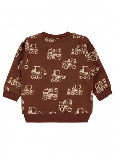 Wholesale - Civil Baby - Brown - Baby-Sweatshirt-68-74-80-86 Size (1-1-2-2) 6