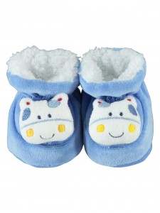 Wholesale - Minidamla-Lüks Tekin - Blue - Baby-Booties-S Size (Of 6) 6