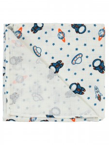 Wholesale - Civil Baby - Blue - Baby-Blanket And Swaddle-S Size (Of 2) 2