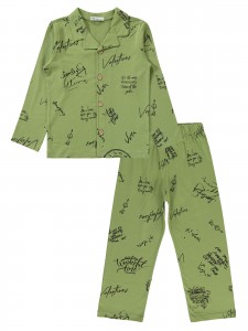 Wholesale - Civil Boys - Light Khaki - Boy-Pajamas Set-10-11-12-13 Year  (1-1-1-1) 4