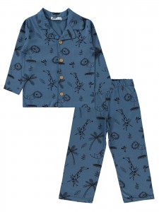 Wholesale - Civil Boys - Indigo - Boy-Pajamas Set-2-3-4-5 Year (1-1-1-1) 4