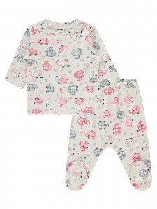 Wholesale - Civil Baby - Pink - Baby-Pajamas Set-56-62-68 Month(1-1-1) 3