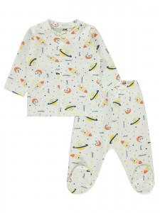 Wholesale - Civil Baby - Orange - Baby-Pajamas Set-56-62-68 Month(1-1-1) 3