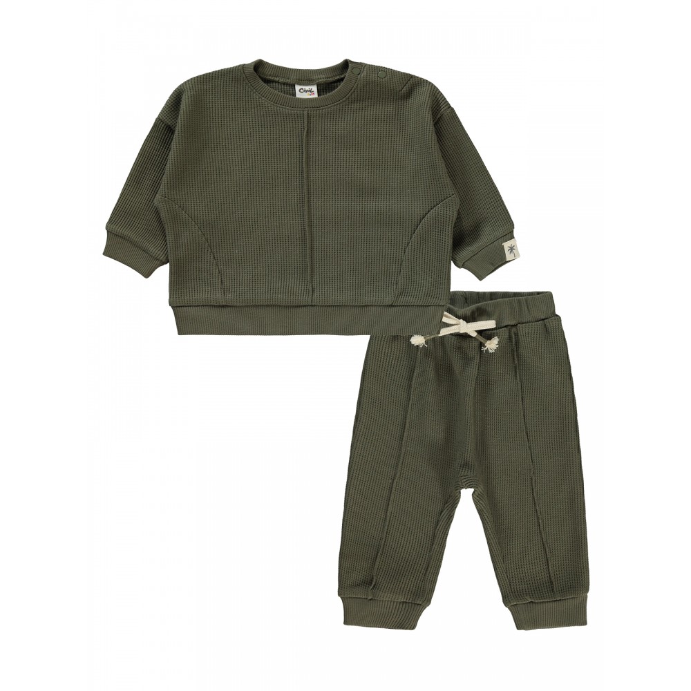 Wholesale - Civil Baby - Khaki - Baby-Set-68-74-80-86 Size (1-1-2-2) 6