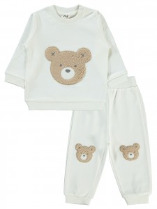 Wholesale - Civil Baby - Ecru - Baby-Set-68-74-80-86 Month (1-1-1-1) 4