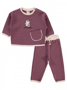 Wholesale - Civil Baby - Dusty Rose - Baby-Set-68-74-80-86 Size (1-1-2-2) 6