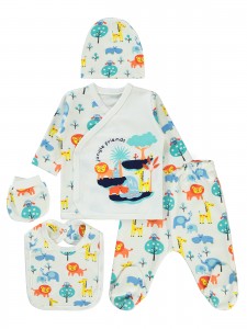 Wholesale - Civil Baby - Ecru - Baby-Snapsuit Sets-50 Month (Of 2 ) 2