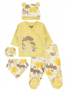 Wholesale - Civil Baby - Mustard - Baby-Snapsuit Sets-50 Month (Of 2 ) 2