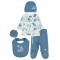 Wholesale - Civil Baby - Indigo - Baby-Snapsuit Sets-50 Month (Of 2 ) 2