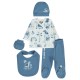 Wholesale - Civil Baby - Indigo - Baby-Snapsuit Sets-50 Month (Of 2 ) 2