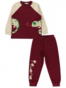 Wholesale - Civil Boys - Burgundy - Boy-Pajamas Set-2-3-4-5 Year (1-1-1-1) 4