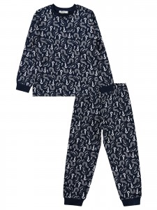 Wholesale - Civil Boys - Navy - Boy-Pajamas Set-6-7-8-9 Year (1-1-1-1) 4