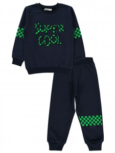 Wholesale - Civil Boys - Navy - Boy-Tracksuit Set-2-3-4-5 Year (1-1-1-1) 4