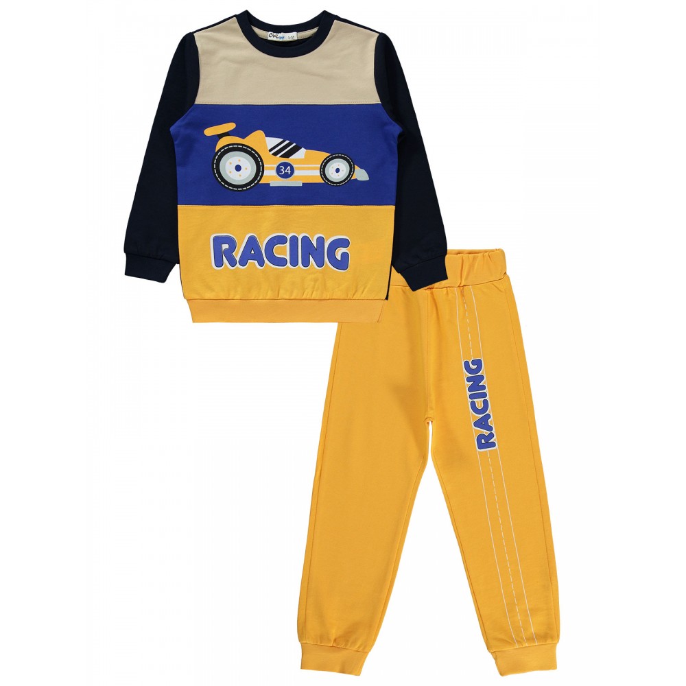 Wholesale - Civil Boys - Mustard - Boy-Tracksuit Set-2-3-4-5 Year (1-1-1-1) 4