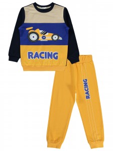 Wholesale - Civil Boys - Mustard - Boy-Tracksuit Set-2-3-4-5 Year (1-1-1-1) 4