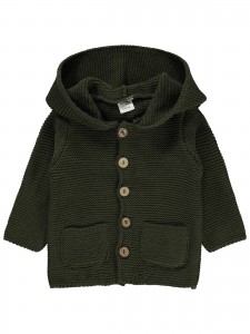 Wholesale - Civil Baby - Khaki - Baby-Cardigan-68-74-80-86 Size (1-1-2-2) 6