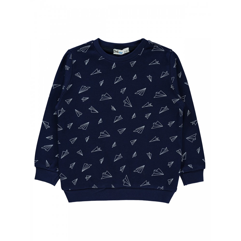 Wholesale - Civil Boys - Navy - Boy-Sweatshirt-2-3-4-5 Year (1-1-1-1) 4