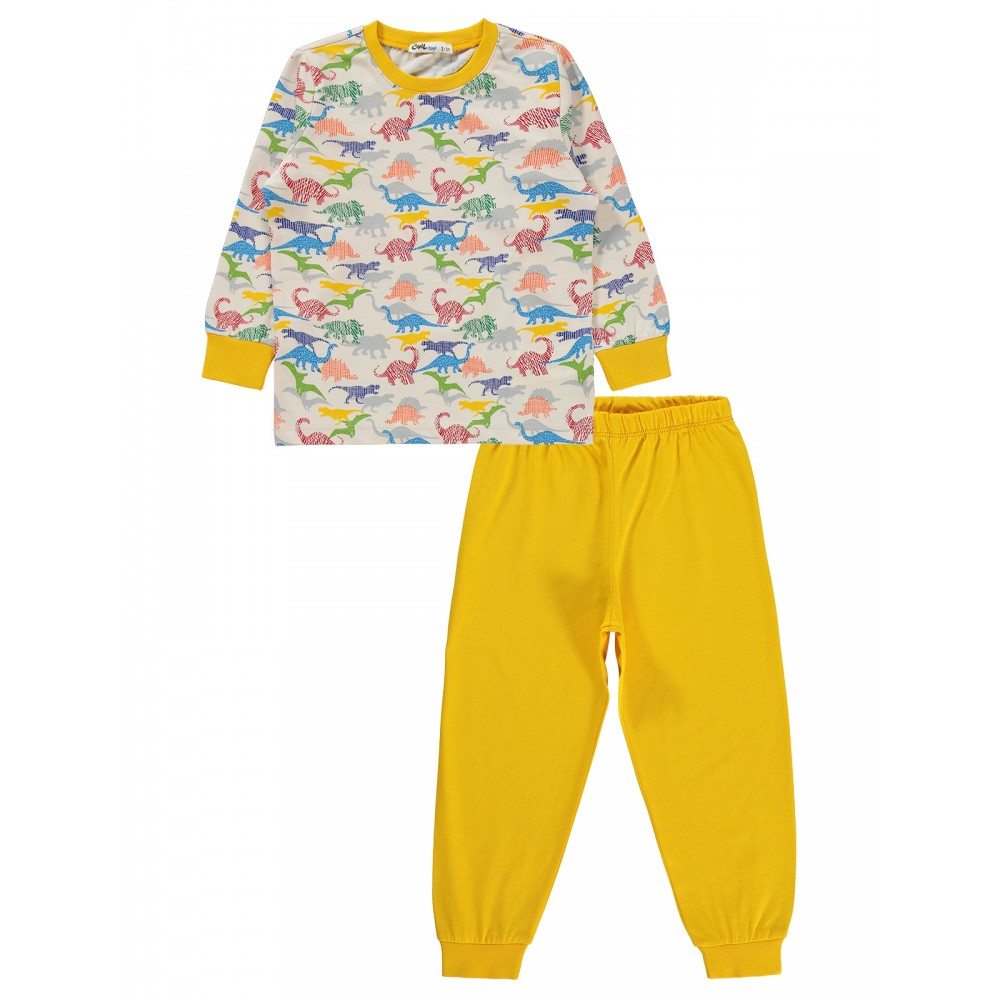 Wholesale - Civil Boys - Yellow - Boy-Pajamas Set-2-3-4-5 Year (1-1-1-1) 4