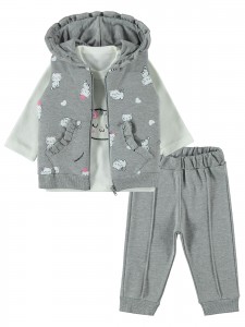 Wholesale - Civil Baby - Greymarl - Baby-Set-68-74-80-86 Month (1-1-1-1) 4